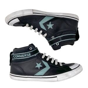 Converse Chuck Taylor All Star Pro Mid Top Shoes Black Teal Chucks Unisex 6.5‎